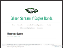 Tablet Screenshot of edisonbands.org